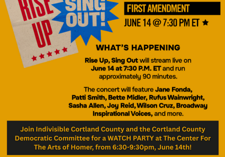 Cortland Indivisible Sing Out